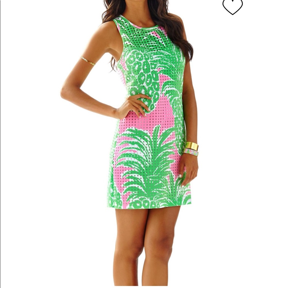 Lilly Pulitzer Perla laser cut shift dress